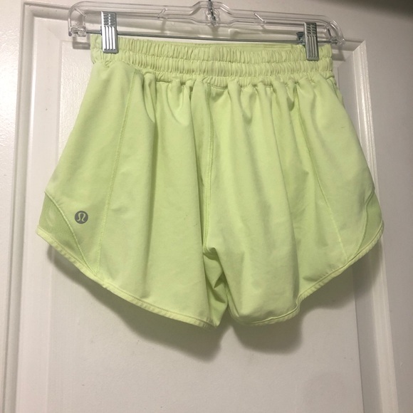 lululemon athletica Pants - lululemon athletica Women's Light Yellow Athletic Shorts Size 6 Great conditions